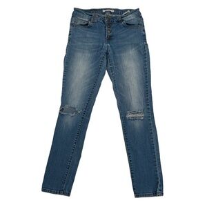 Wild Blue Jeans Button Fly Skinny Distressed Jeans Size 3 Women’s